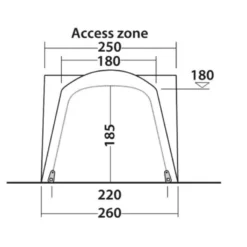 Outwell Milestone Dash Drive Away Awning 17 Outwell Milestone Dash Drive Away Awning -Pieces Cycliste Magasin 111099 milestone dash drawing other4