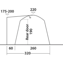 Outwell Milestone Dash Drive Away Awning 18 Outwell Milestone Dash Drive Away Awning -Pieces Cycliste Magasin 111099 milestone dash drawing other5