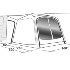 Outwell Milestone Dash Drive Away Awning 19 Outwell Milestone Dash Drive Away Awning -Pieces Cycliste Magasin 111099 milestone dash drawing perspective2