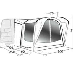 Outwell Newburg 160 Poled Drive Away Awning 19 Outwell Newburg 160 Poled Drive Away Awning -Pieces Cycliste Magasin 111101 newburg 160 drawing perspective2