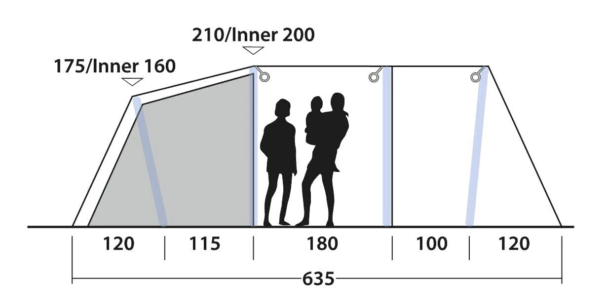 Outwell Parkdale 4PA Tent (2023) 5 Outwell Parkdale 4PA Tent (2023) – Image 3