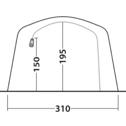 Outwell Parkdale 4PA Tent (2023) 23 Outwell Parkdale 4PA Tent (2023) -Pieces Cycliste Magasin 111180 parkdale 4pa drawing other5