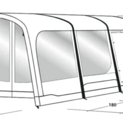 Outwell Birchdale 6PA Tent (2022) -Pieces Cycliste Magasin 111184 birchdale 6pa drawing perspective2