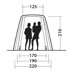 Outwell Sandcrest S Awning -Pieces Cycliste Magasin 111241 sandcrest s drawing other4