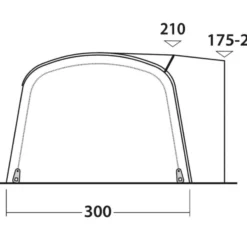 Outwell Blossburg 380 Air Drive Away Awning 13 Outwell Blossburg 380 Air Drive Away Awning -Pieces Cycliste Magasin 111242 blossburg 380 air drawing other4