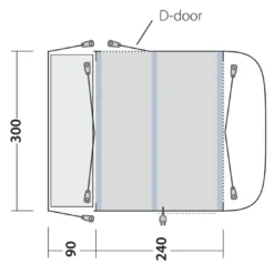 Outwell Newburg 240 Air Low Drive Away Awning 16 Outwell Newburg 240 Air Low Drive Away Awning -Pieces Cycliste Magasin 111245 newburg 240 air drawing floorplan3