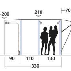 Outwell Newburg 240 Air Low Drive Away Awning 18 Outwell Newburg 240 Air Low Drive Away Awning -Pieces Cycliste Magasin 111245 newburg 240 air drawing other4