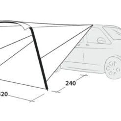 Outwell Touring Canopy Air 14 Outwell Touring Canopy Air -Pieces Cycliste Magasin 111253 touring canopy air drawing perspective2