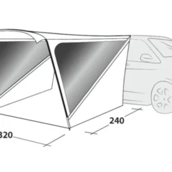 Outwell Touring Shelter 14 Outwell Touring Shelter -Pieces Cycliste Magasin 111254 touring shelter drawing perspective2