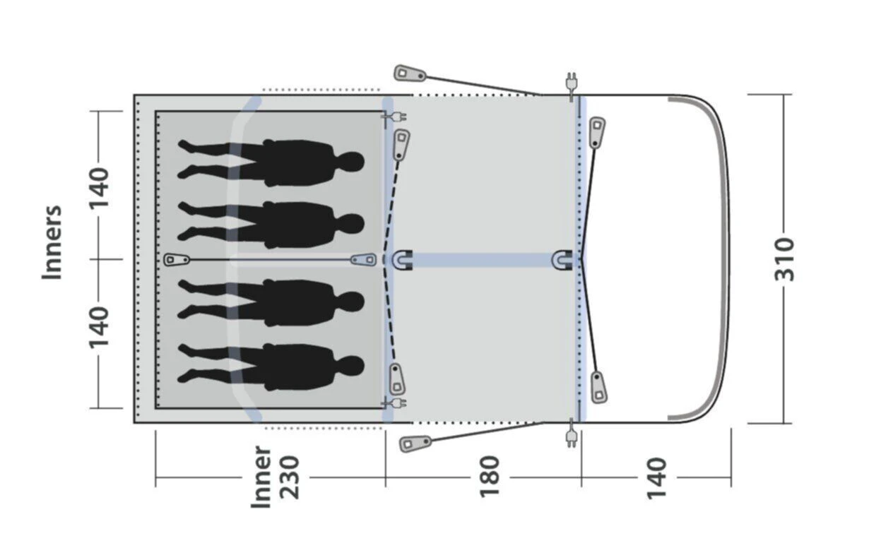 Outwell Springville 4SA Tent (2023) 5 Outwell Springville 4SA Tent (2023) – Image 3