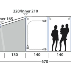 Outwell Springville 5SA Tent (2023) -Pieces Cycliste Magasin 111276 springville 5sa drawing other4