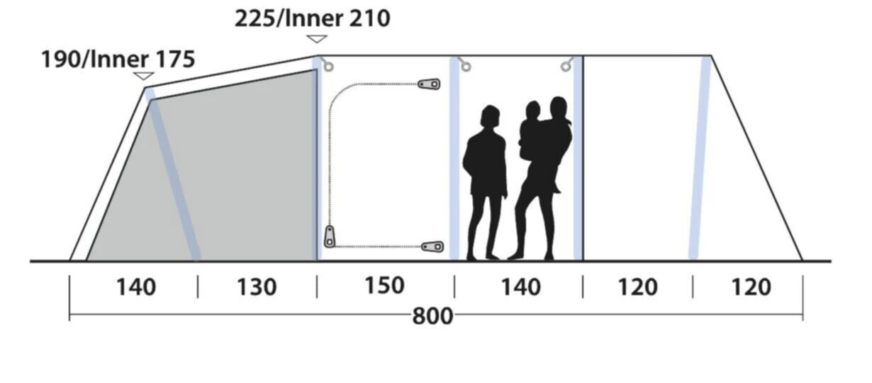 Outwell Knoxville 7SA Tent (2023) 7 Outwell Knoxville 7SA Tent (2023) – Image 5