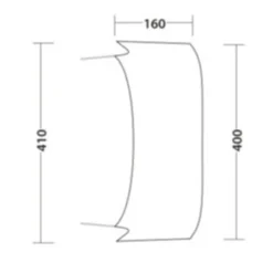 Outwell Lounge Tent Connector XL (2023) -Pieces Cycliste Magasin 111343 lounge tent connector xl drawing floorplan3 page 0001