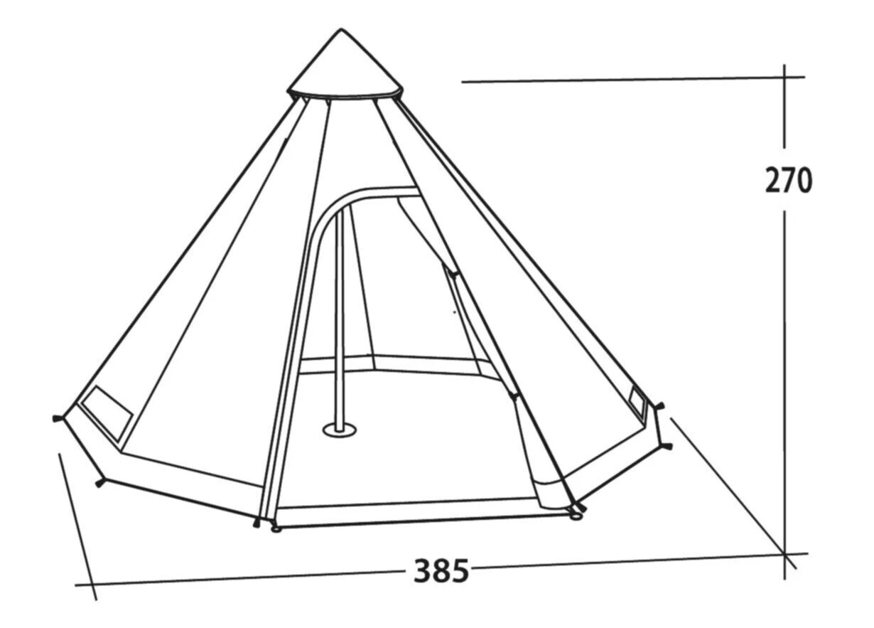 Easy Camp Moonlight Tipi Tent 4 Easy Camp Moonlight Tipi Tent – Image 2