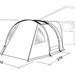 Easy Camp Shamrock Awning (180 - 205cm) 10 Easy Camp Shamrock Awning (180 - 205cm) -Pieces Cycliste Magasin 120398 shamrock drawing perspective2