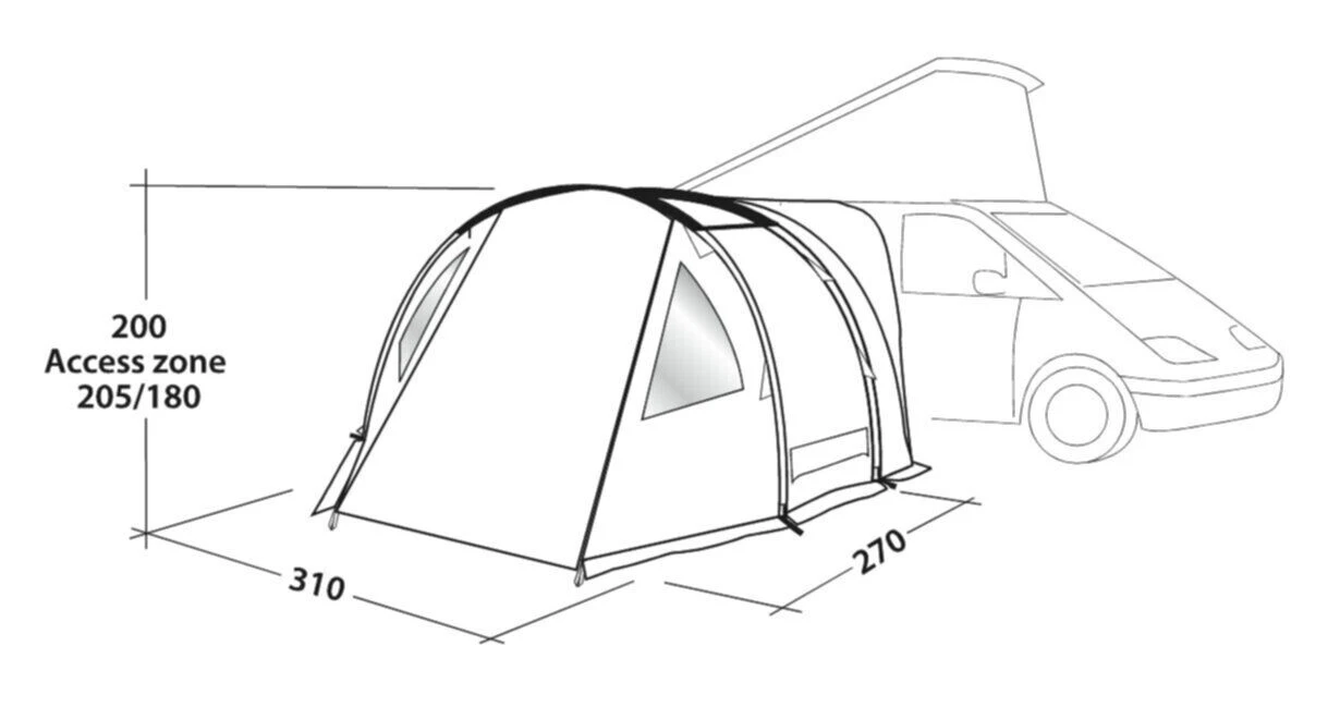 Easy Camp Shamrock Awning (180 - 205cm) 4 Easy Camp Shamrock Awning (180 - 205cm) – Image 2