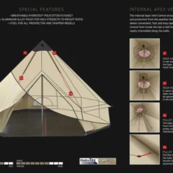 Robens Klondike Grande Tipi Tent (2023) 15 Robens Klondike Grande Tipi Tent (2023) -Pieces Cycliste Magasin 130174 klondike grande feature photo7