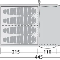 Robens Double Dreamer 4 Tent (2023) 23 Robens Double Dreamer 4 Tent (2023) -Pieces Cycliste Magasin 130278 double dreamer 4 drawing floorplan3