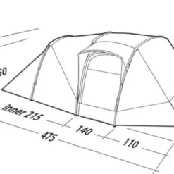 Robens Double Dreamer 5 Tent (2023) 25 Robens Double Dreamer 5 Tent (2023) -Pieces Cycliste Magasin 130279 double dreamer 5 drawing perspective2