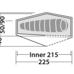 Robens Chaser 1 Tent (2022) -Pieces Cycliste Magasin 130315 chaser 1 drawing floorplan25