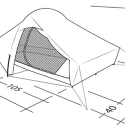 Robens Chaser 3XE Tent (2022) 28 Robens Chaser 3XE Tent (2022) -Pieces Cycliste Magasin 130317 chaser 3xe drawing perspective2