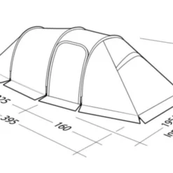 Robens Nordic Lynx 3 Tent (2023) -Pieces Cycliste Magasin 130323 nordic lynx 3 drawing perspective2