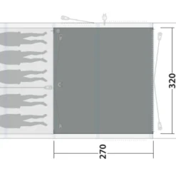 Outwell Hayward Lake 5ATC Flat Woven Carpet -Pieces Cycliste Magasin 170888 flat woven carpet hayward lake 5atc drawing floorplan2