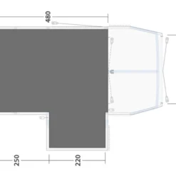 Outwell Mountain Lake 5ATC Footprint Groundsheet 5 Outwell Mountain Lake 5ATC Footprint Groundsheet -Pieces Cycliste Magasin 170914 footprint mountain lake 5atc drawing floorplan2