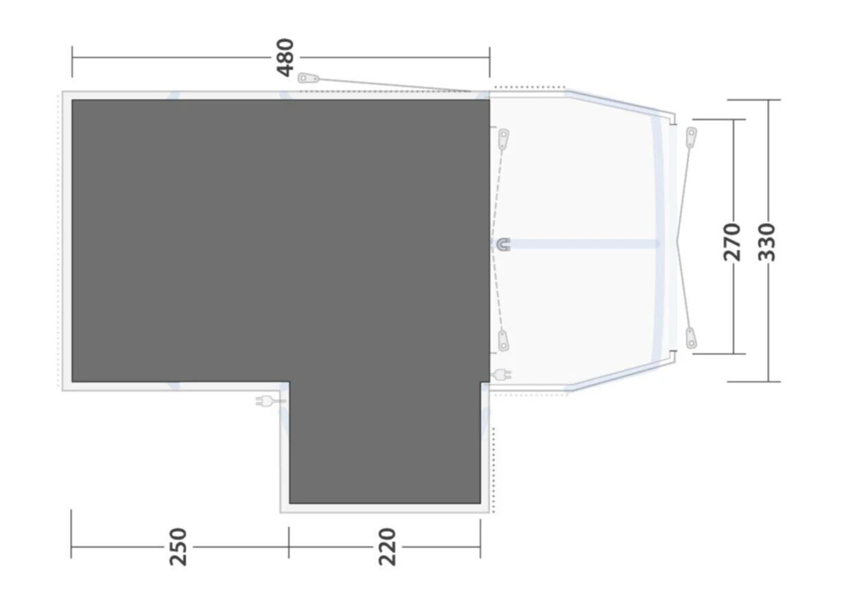 Outwell Mountain Lake 5ATC Footprint Groundsheet 4 Outwell Mountain Lake 5ATC Footprint Groundsheet – Image 2