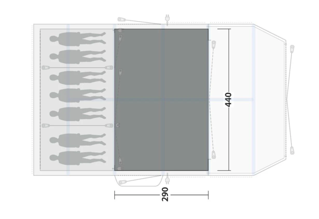 Outwell Knoxville 7SA Flat Woven Carpet 5 Outwell Knoxville 7SA Flat Woven Carpet – Image 3
