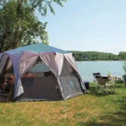 Coleman Cortes Octagon 8 Tent -Pieces Cycliste Magasin 2000030279 cortes octagon blue lif 4