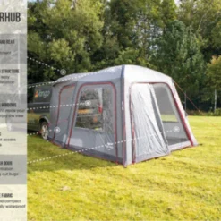 Vango Airbeam Vango Tailgate Airhub Low Awning (2022) -Pieces Cycliste Magasin 2021 vango call out tailgate airhub 2