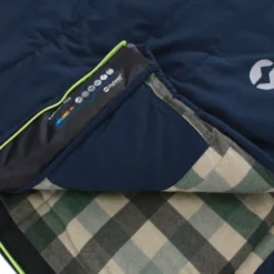 Outwell Camper Lux "L" Sleeping Bag Deep Blue (2023) 16 Outwell Camper Lux "L" Sleeping Bag Deep Blue (2023) -Pieces Cycliste Magasin 230392 camper lux left side zipper feature photo8