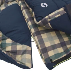 Outwell Camper Lux "R" Sleeping Bag Deep Blue (2023) -Pieces Cycliste Magasin 230393 camper lux right side zipper feature photo4