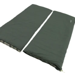 Outwell Camper Lux Double Sleeping Bag - Forest Green (2023) -Pieces Cycliste Magasin 230394 camper lux double feature photo4