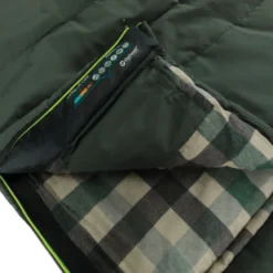 Outwell Camper Lux Double Sleeping Bag - Forest Green (2023) -Pieces Cycliste Magasin 230394 camper lux double feature photo6
