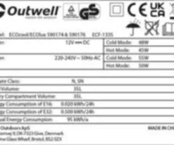 Outwell Ecocool Coolbox 35L 12/230v 14 Outwell Ecocool Coolbox 35L 12/230v -Pieces Cycliste Magasin 590174 ecocool slate grey 35 12v 230v feature photo12