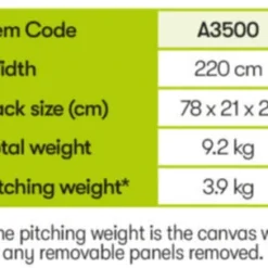 Quest Falcon 220 Poled Porch Caravan Awning (2022) 19 Quest Falcon 220 Poled Porch Caravan Awning (2022) -Pieces Cycliste Magasin a3500 10 midsize
