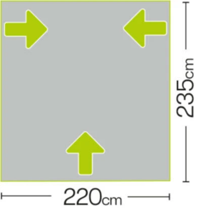 Quest Falcon 220 Poled Porch Caravan Awning (2022) 9 Quest Falcon 220 Poled Porch Caravan Awning (2022) – Image 7