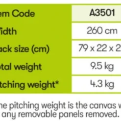 Quest Falcon 260 Poled Porch Caravan Awning (2022) -Pieces Cycliste Magasin a3501 10 midsize