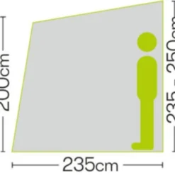 Quest Falcon 260 Poled Porch Caravan Awning (2022) -Pieces Cycliste Magasin a3501 6 midsize