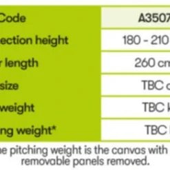 Quest Falcon Air 300 Drive Away Awning Low (180-120cm) (2022) -Pieces Cycliste Magasin a3507a 10 midsize 1