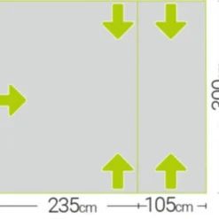 Quest Falcon Air 300 Drive Away Awning Low (180-120cm) (2022) -Pieces Cycliste Magasin a3507a 7 midsize 1
