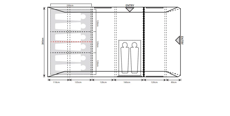 Outdoor Revolution Airedale 6.0s Tent 4 Outdoor Revolution Airedale 6.0s Tent – Image 2