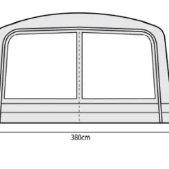 Outdoor Revolution Airedale 6.0s / 6.0se Front Porch Extension -Pieces Cycliste Magasin airedale 6s se front porch extension fp 2