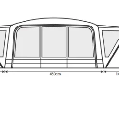 Outdoor Revolution Airedale 9.0DSE Tent (2022) 18 Outdoor Revolution Airedale 9.0DSE Tent (2022) -Pieces Cycliste Magasin airedale 9se 2