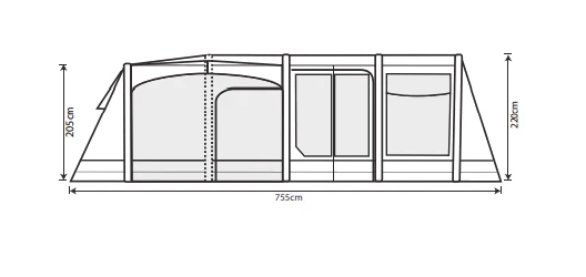 Outdoor Revolution Airedale 9.0DSE Tent (2022) 8 Outdoor Revolution Airedale 9.0DSE Tent (2022) – Image 6