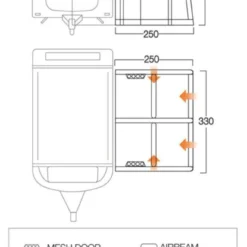 Vango Airbeam Vango Balletto Air 330 Elements ProShield Caravan Awning (2023) -Pieces Cycliste Magasin balletto 330 floorplan