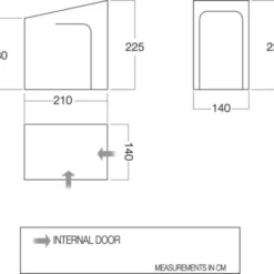 Vango Caravan Awning Bedroom (BR002) 5 Vango Caravan Awning Bedroom (BR002) -Pieces Cycliste Magasin br002 2021 vango floorplan caravan bedroom small