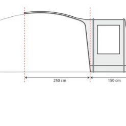 Outdoor Revolution Camp Star Side Porch (500xl, 600, 700) (2022) -Pieces Cycliste Magasin campstar side porch floorplan 1 1